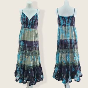 BIIA Maxi Bohemian Tie dyed Full Dress Small